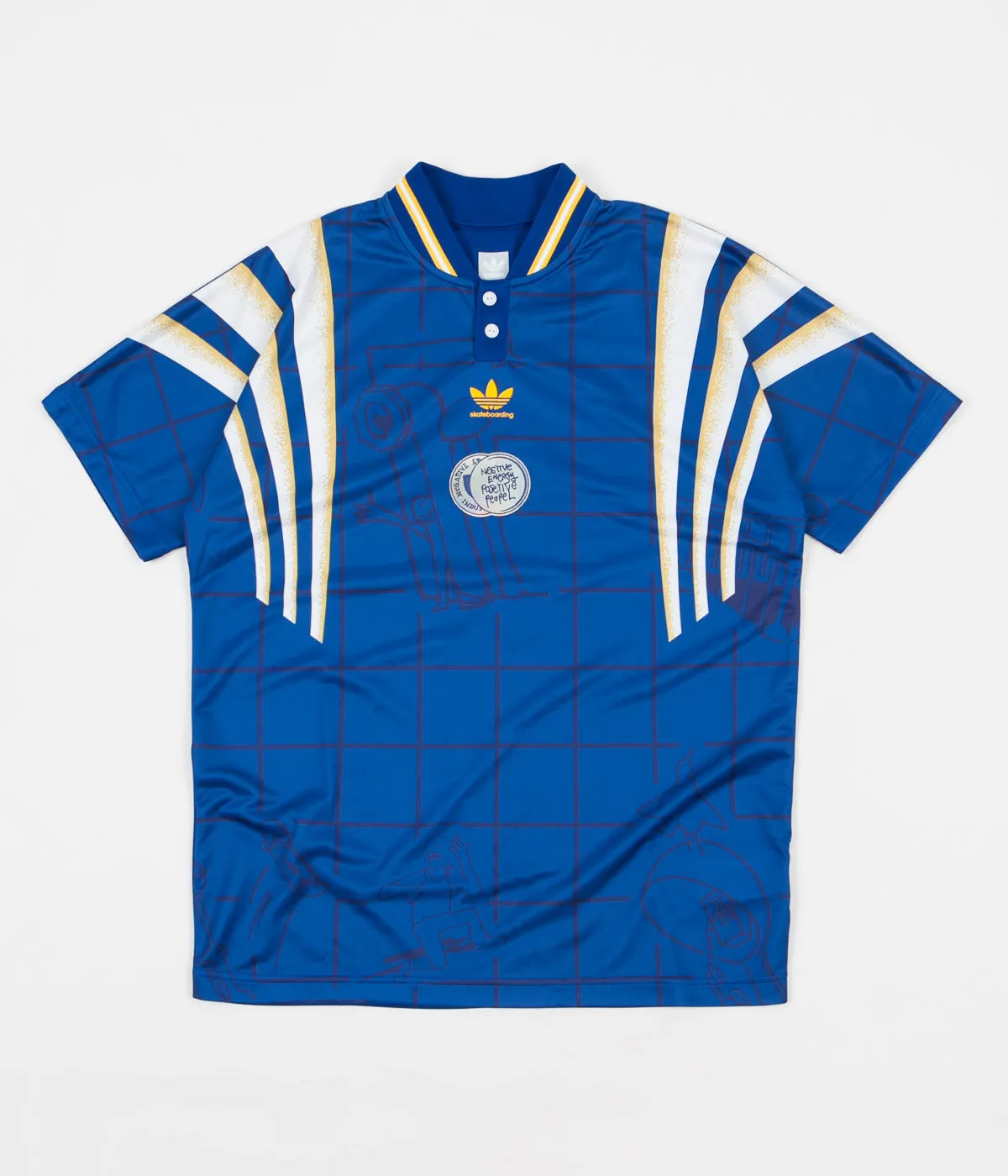 Adidas Teixeira Jersey - Collegiate Royal / Bold Gold / White