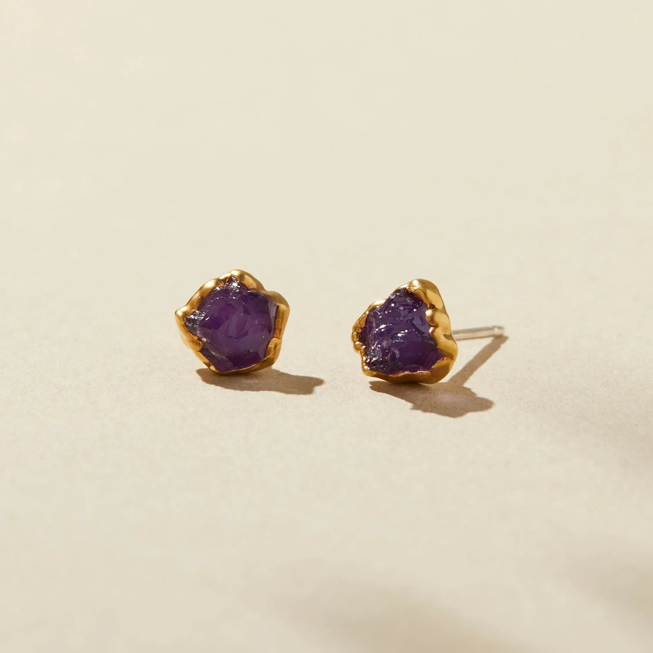 Amethyst Tiny Studs