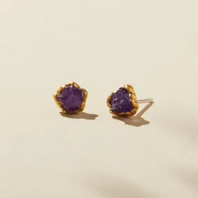 Amethyst Tiny Studs