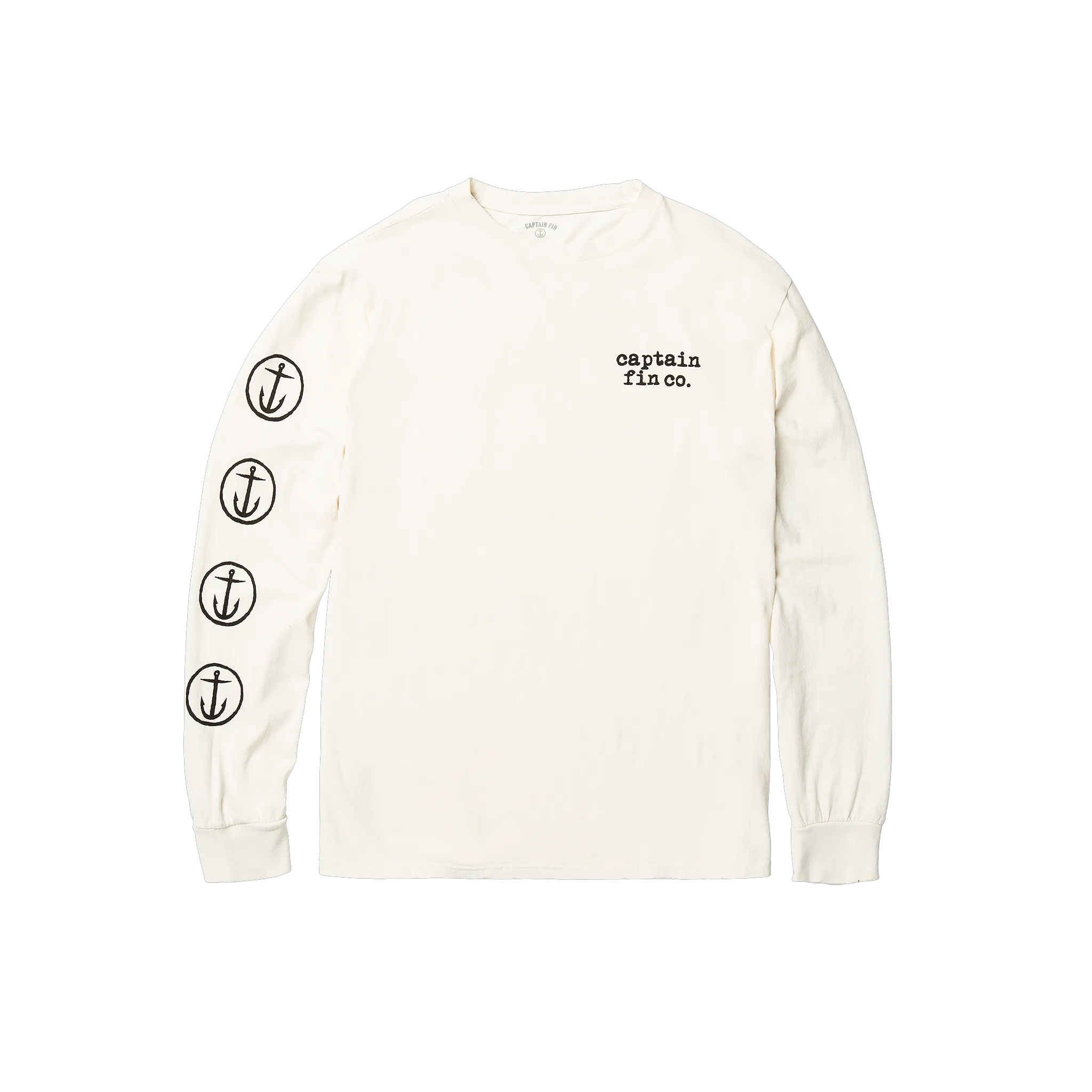 Anchor Long Sleeve Tee - Vintage White