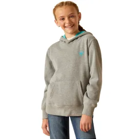 Ariat Girl's Equipment Hoodie - Heather Grey