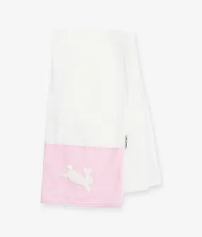 Baby Bath Towel – Pink Rabbit Theme