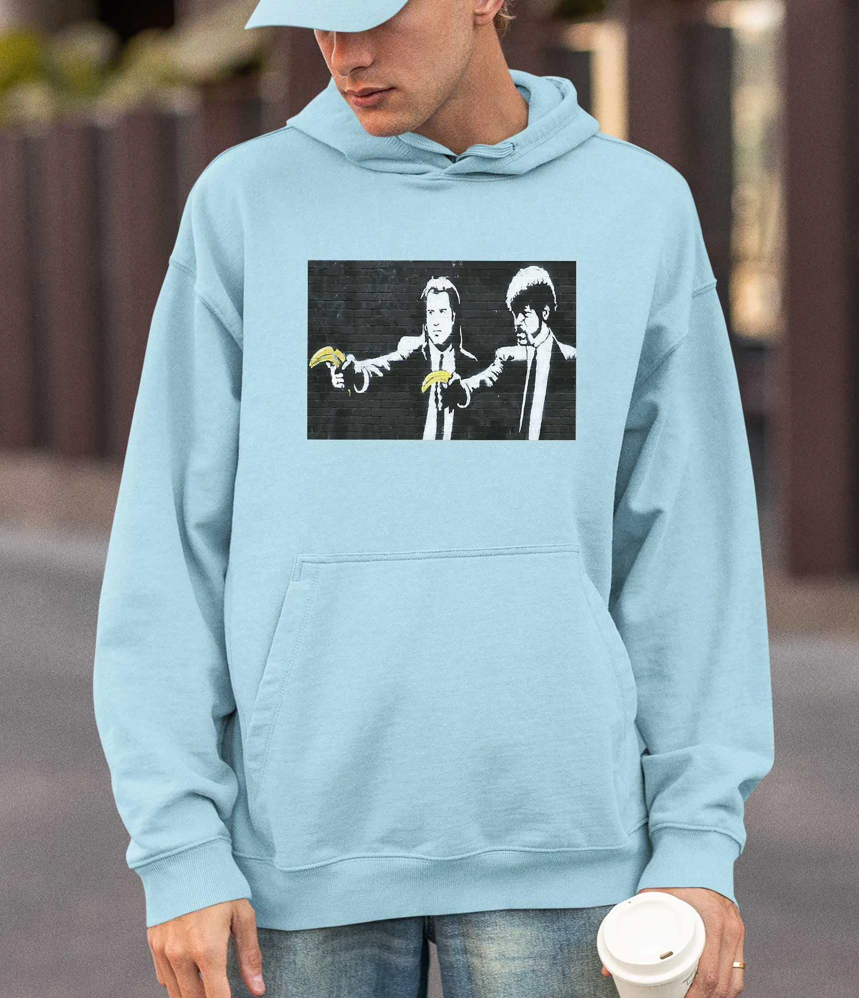 Banksy Hoodie - Pulp Fiction Bananas