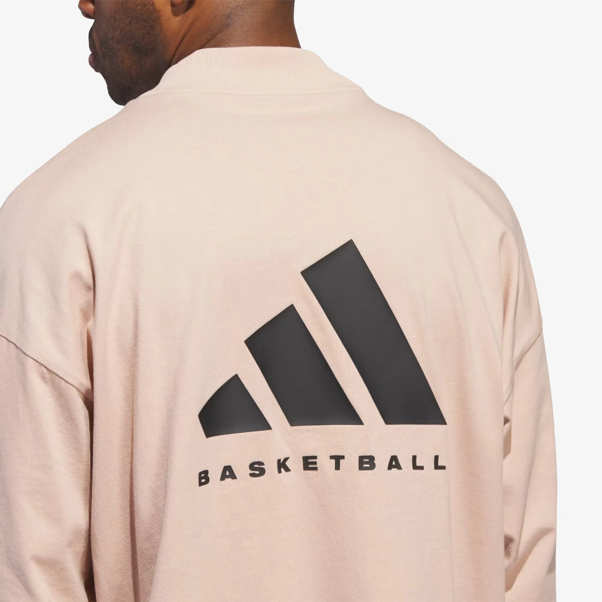 BASKETBALL LONG SLEEVE TEE 'ASH PEARL'