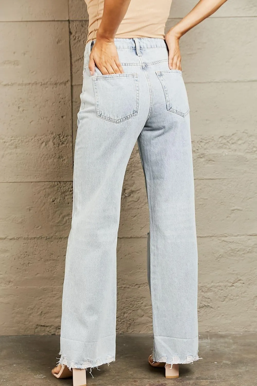 BAYEAS High Waist Flare Jeans, Light