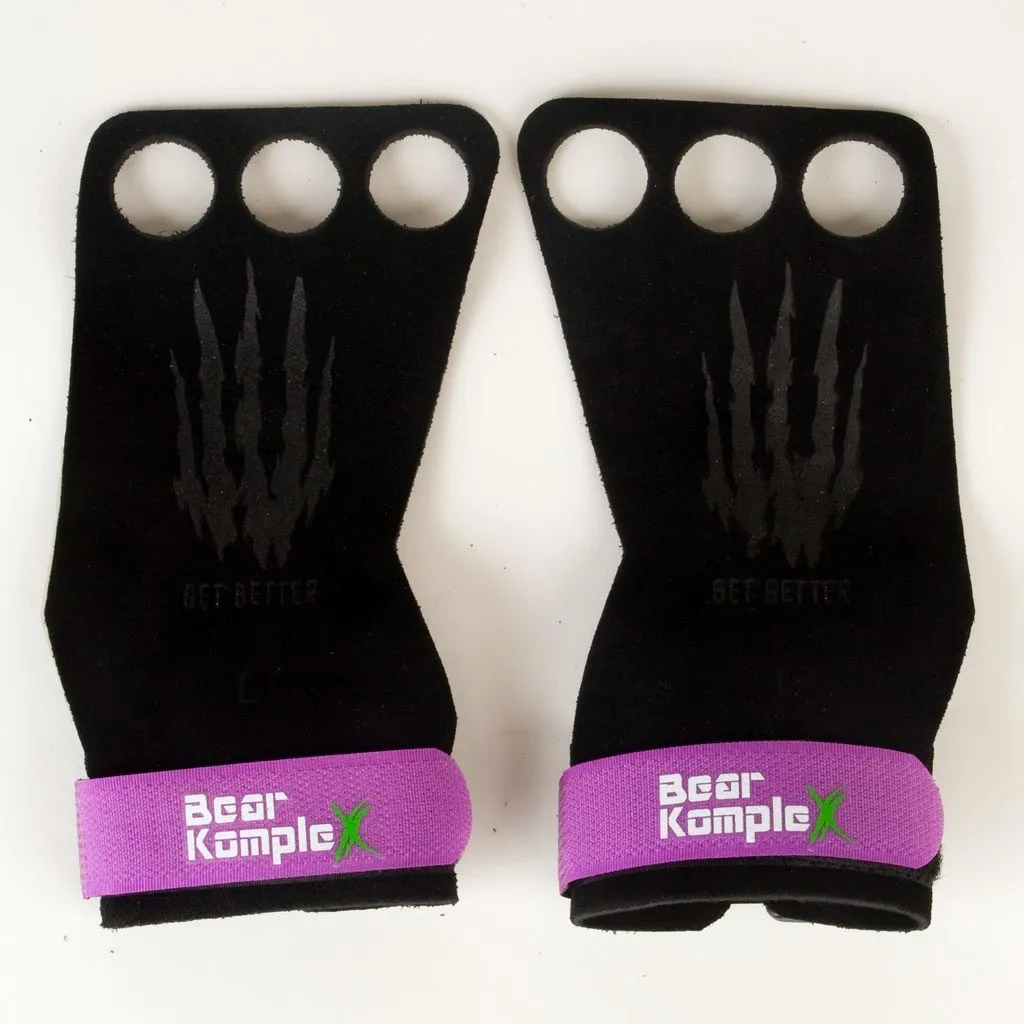 Bear KompleX 3 hole Grips - Suede Leather