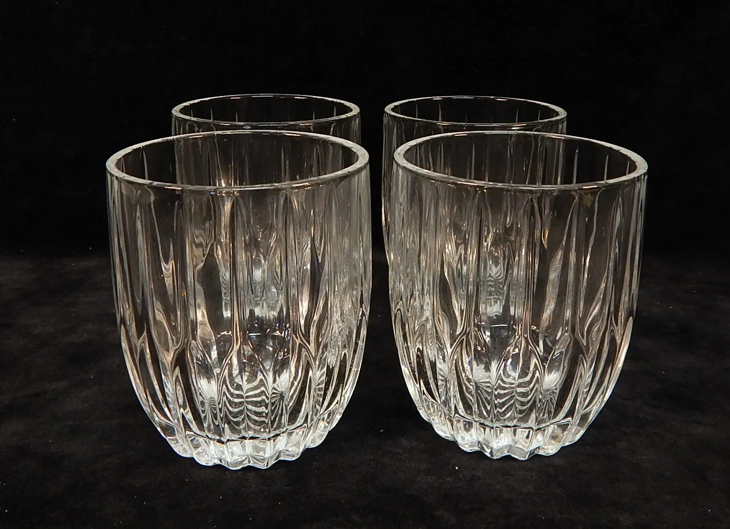 Biltmore Antler Hill Crystal Old Fashioned Glasses - Set of 4 - Like New!