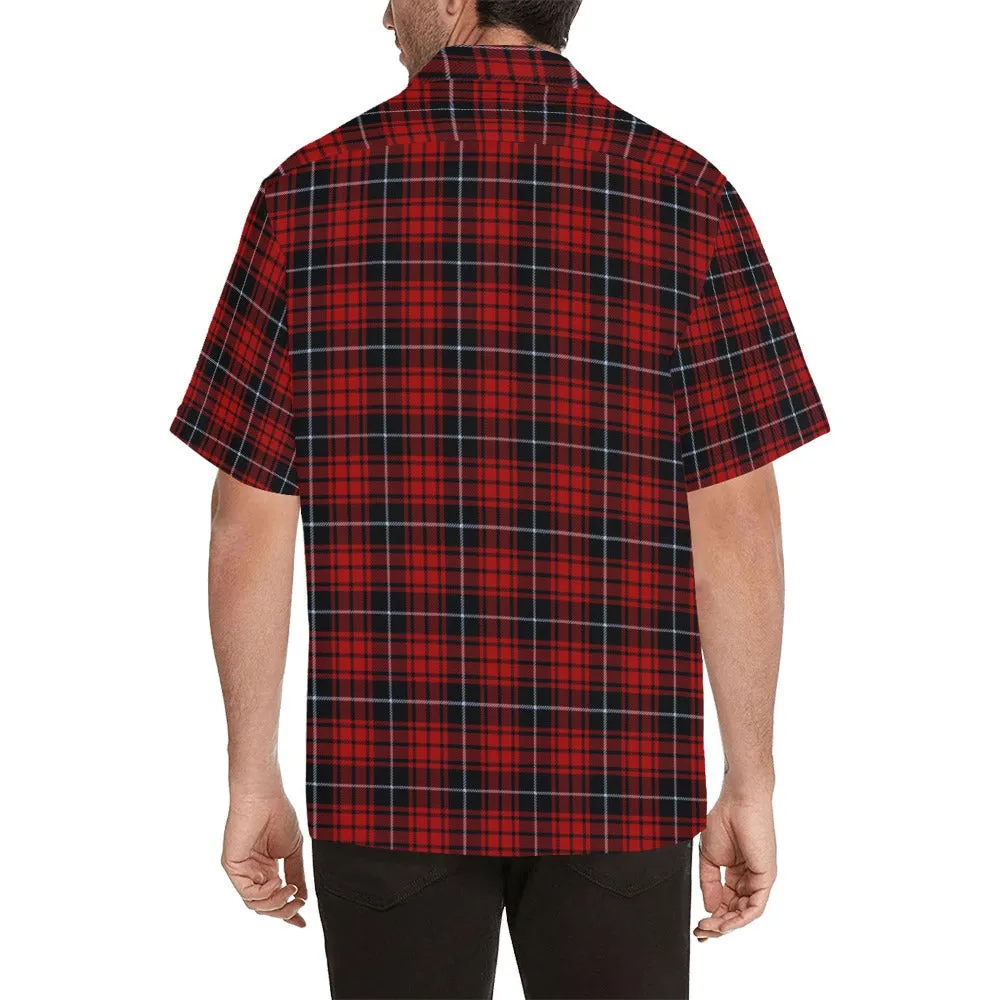 Brick Plaid Hawaiian Shirt