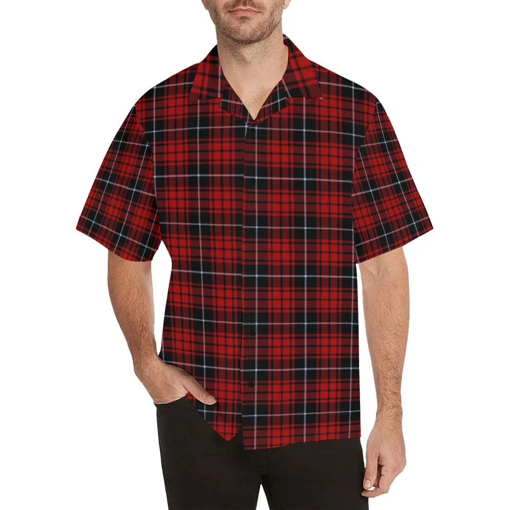 Brick Plaid Hawaiian Shirt