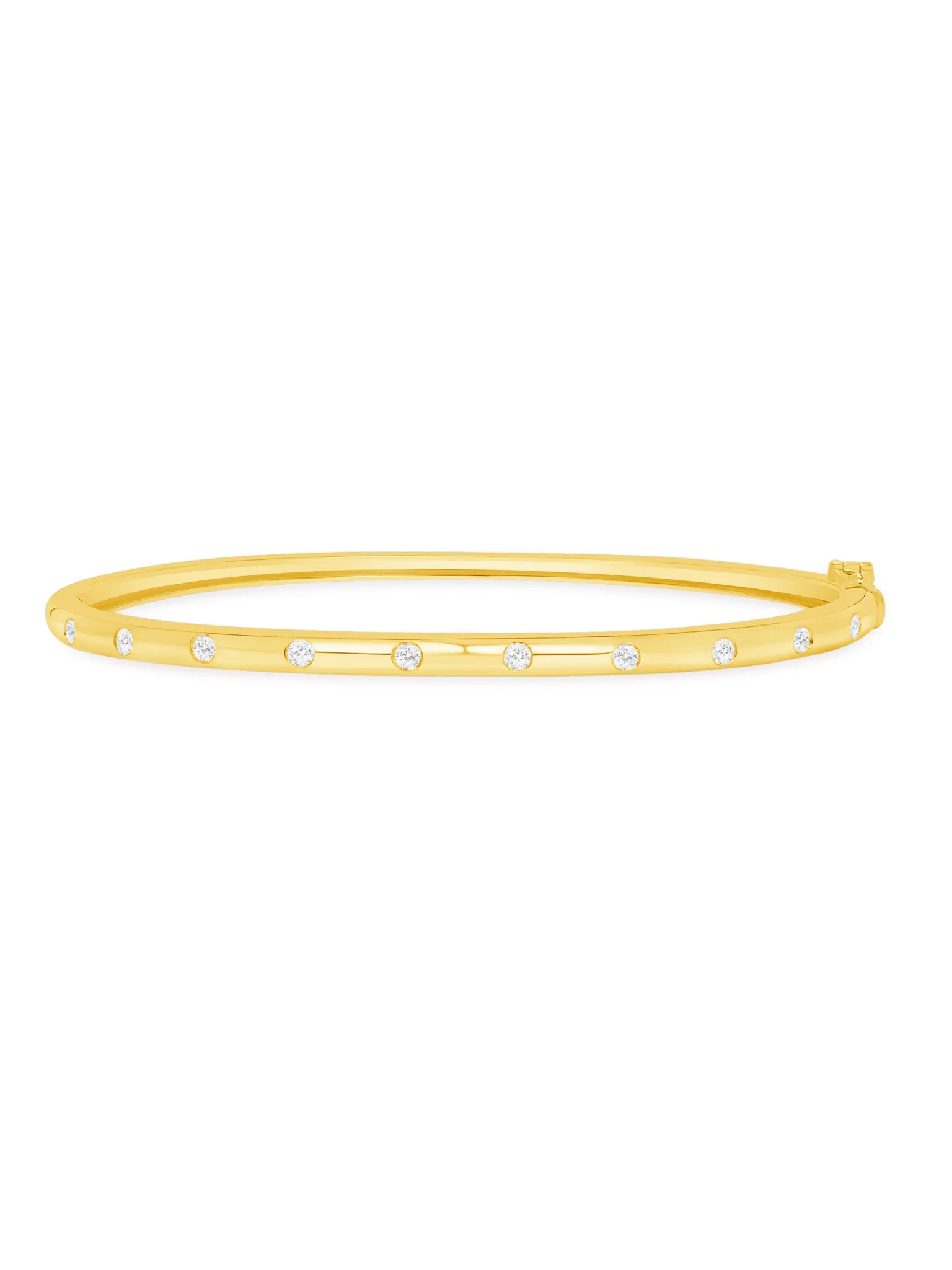 Charlotte Diamond Bangle 14K