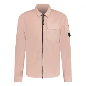 CP COMPANY LENS OVERSHIRT ROSE