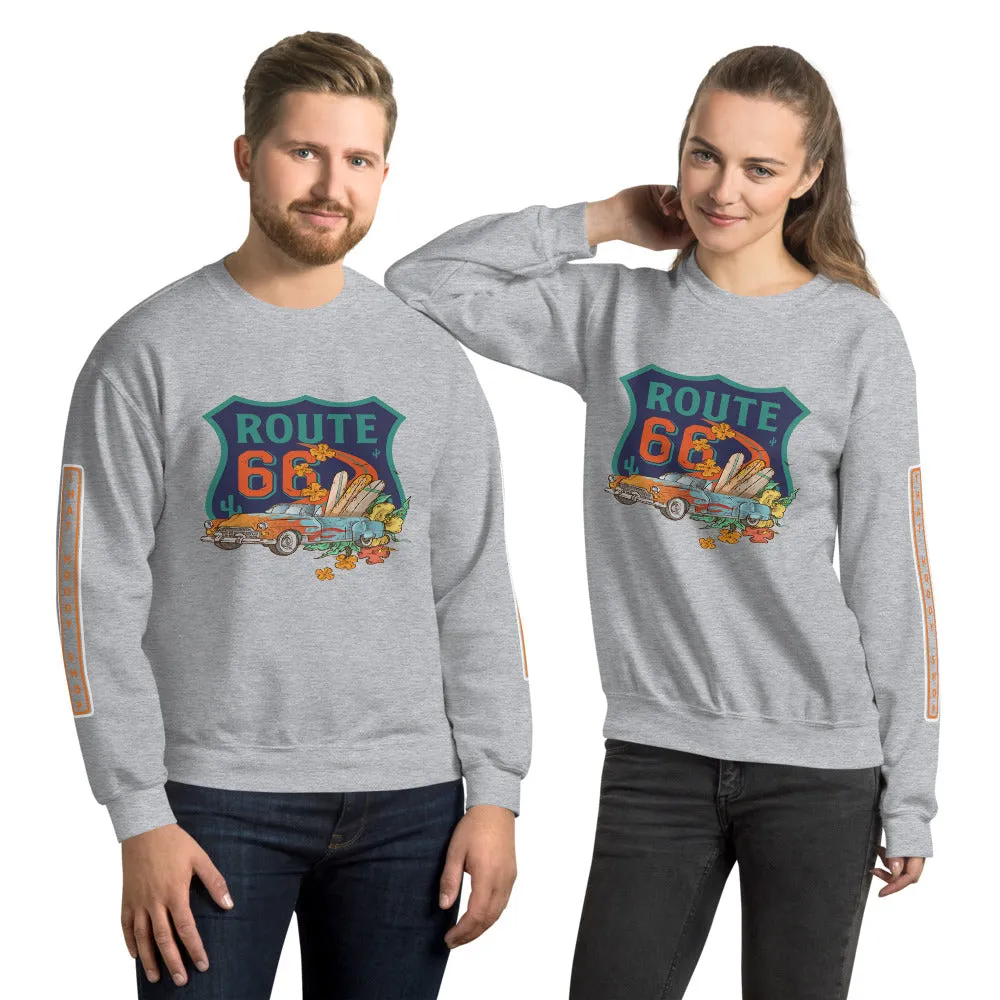 Cruisin Route 66 Unisex Sweatshirt