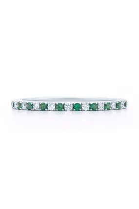 Diamond Tsavorite Stack Ring