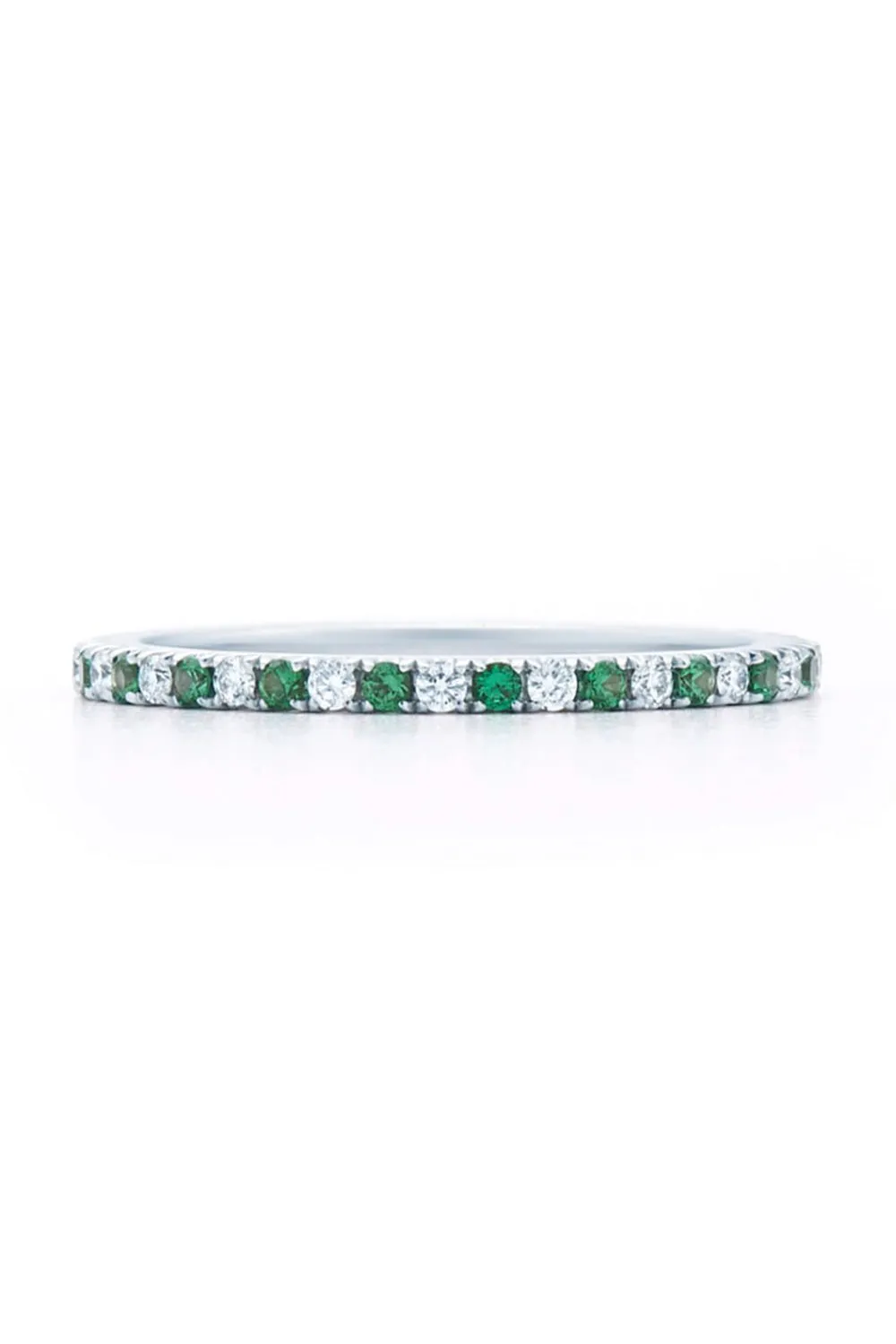 Diamond Tsavorite Stack Ring