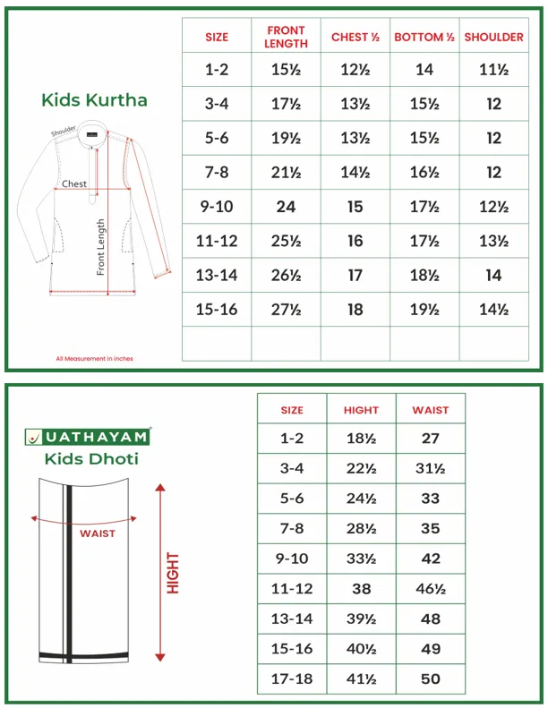 Exotic - Light Green Kurta and Matching Fixit Dhoti 2 In 1 Set For Kids | Uathayam