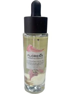 FLORENA Illuminating Vegan Facial Oil with Fermented Pink Helichrysum & Safflower 30ml