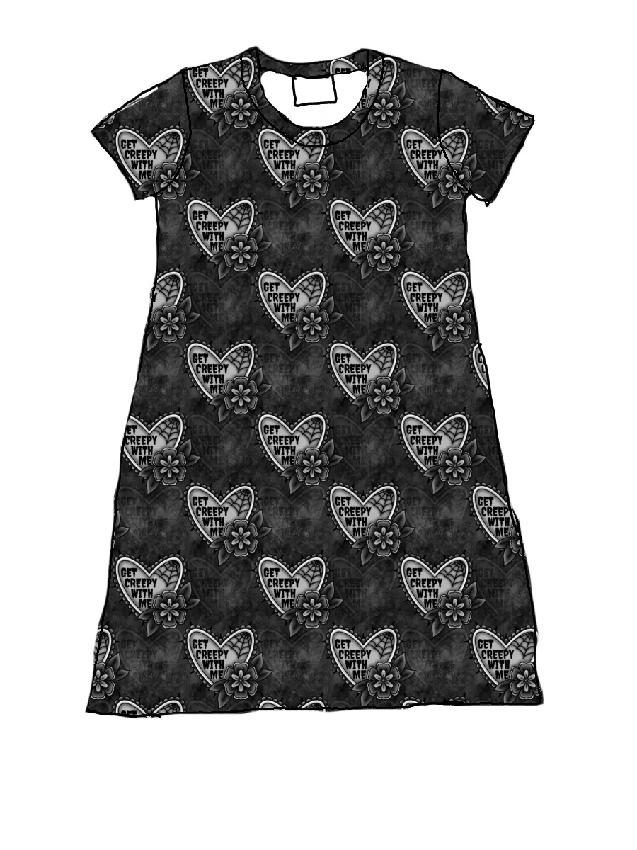 get creepy Adult tshirt dress