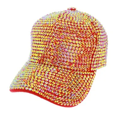 Glitter Rhinestone Embellished Shimmer Baseball Cap