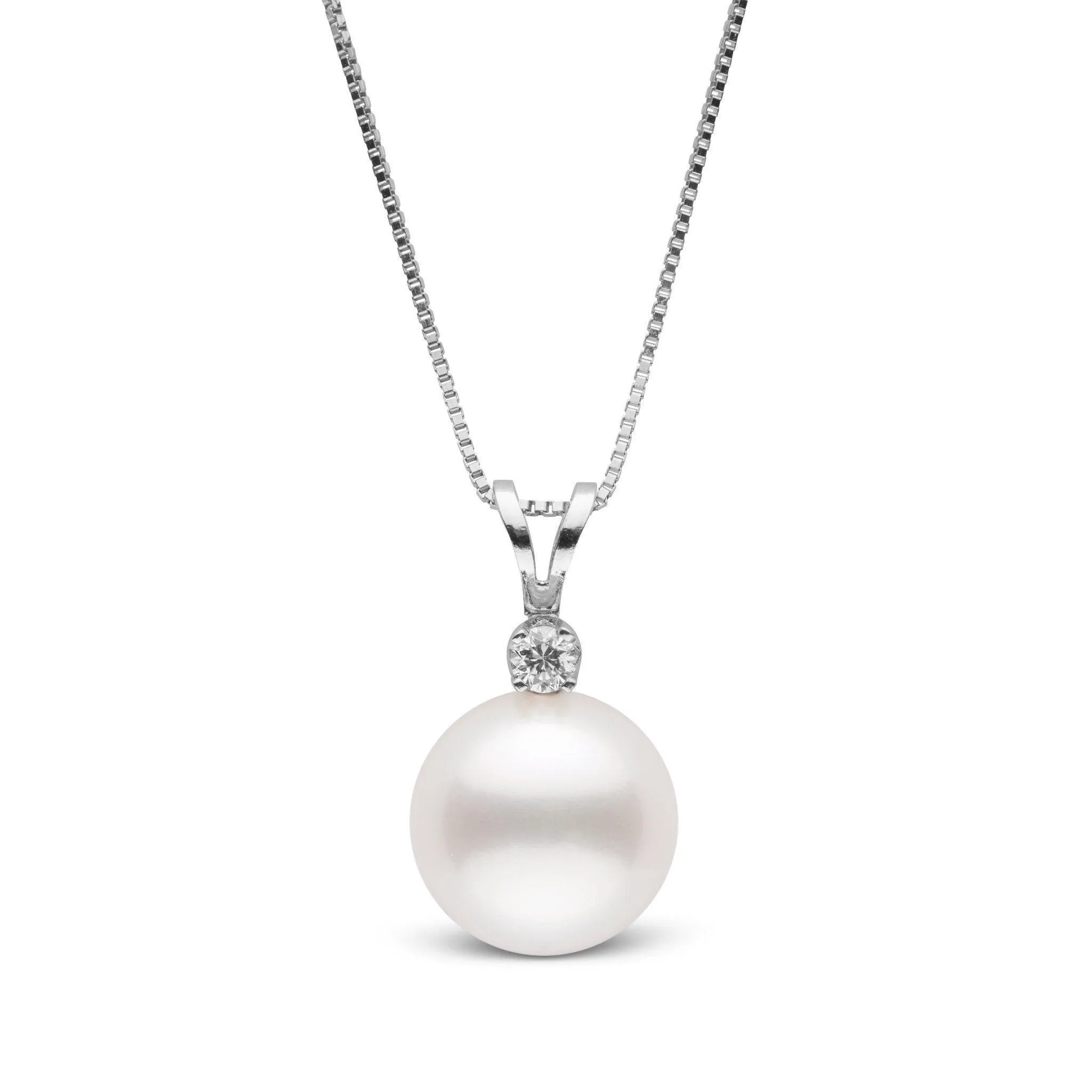 Harmony Collection 10.0-11.0 mm Freshadama Freshwater Pearl & Diamond Pendant