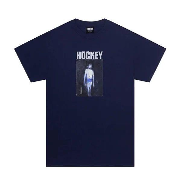 Hockey 50% Of Anxiety Tee Navy