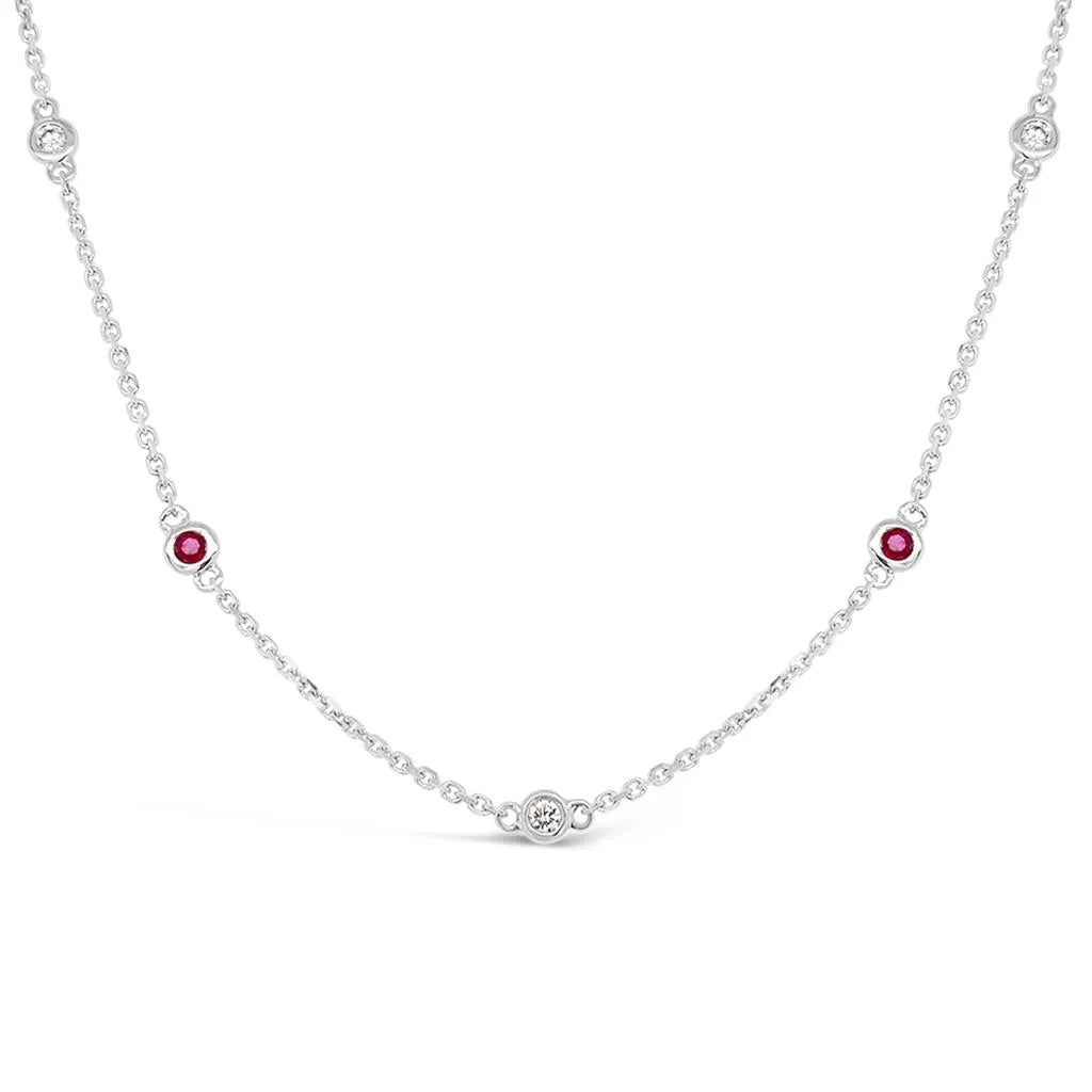 Irisa by Martin Binder Ruby Gemstone By-The-Yard Necklace