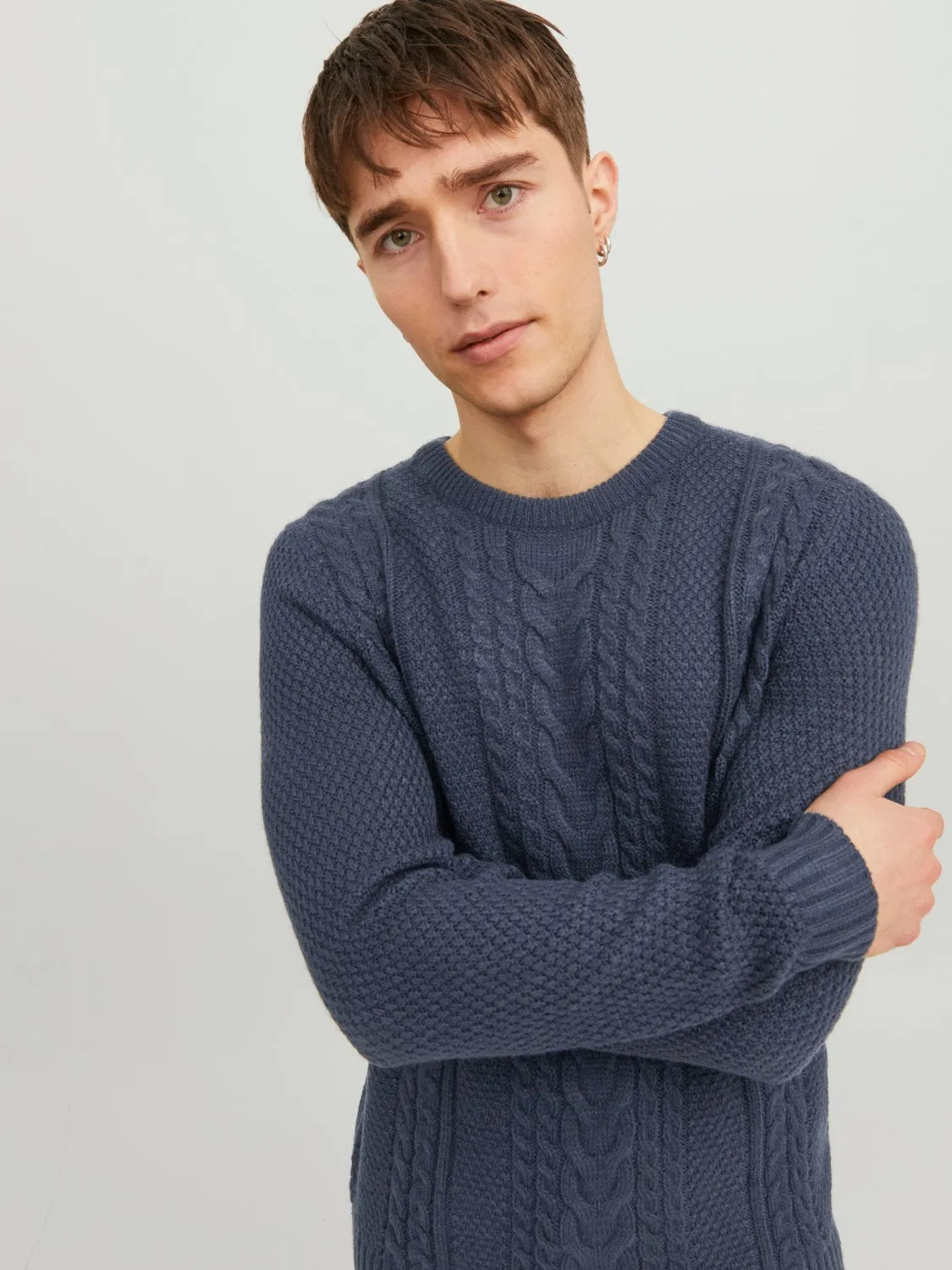 Jack & Jones Mens 'JJCRAIG' Crew Neck Knit Jumper