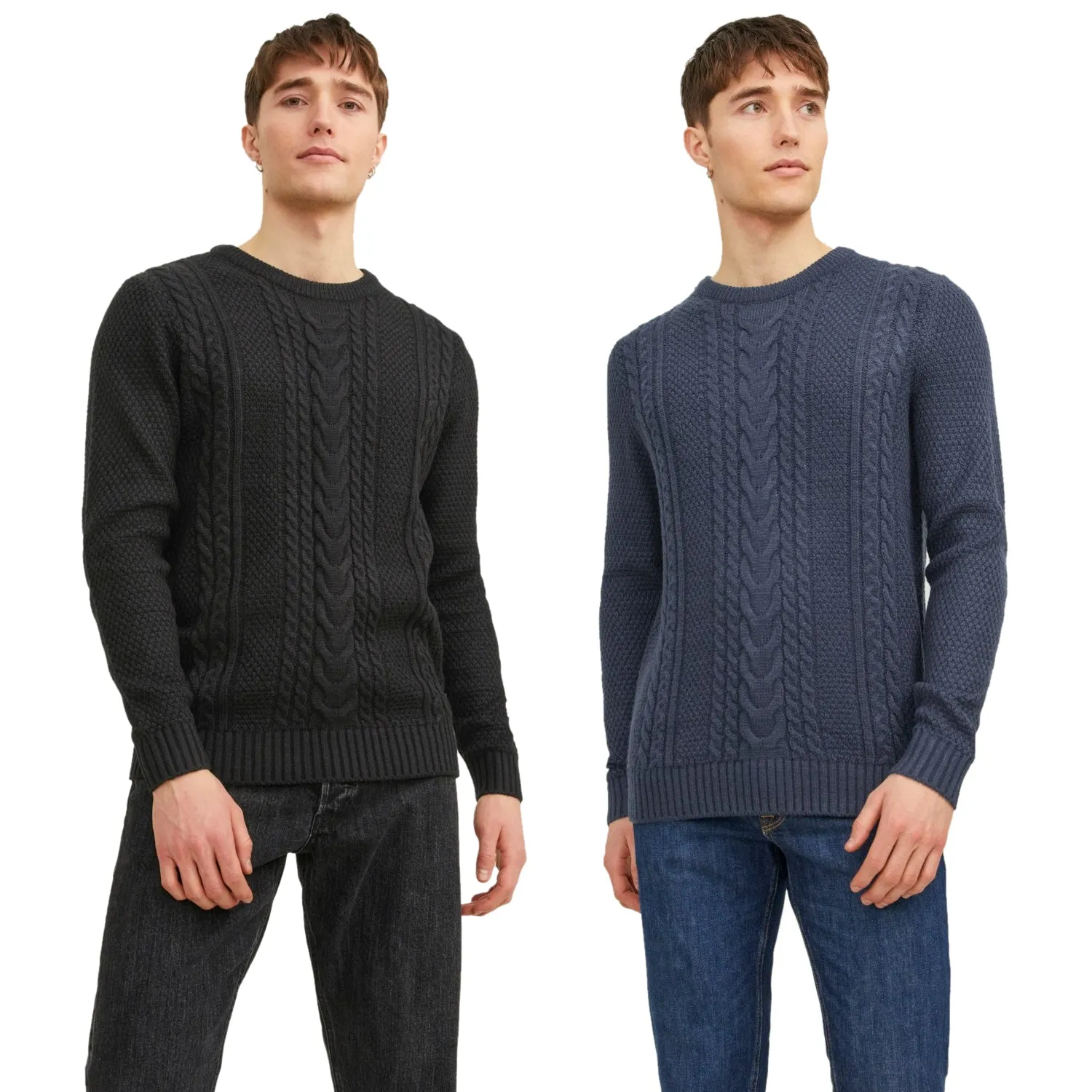 Jack & Jones Mens 'JJCRAIG' Crew Neck Knit Jumper