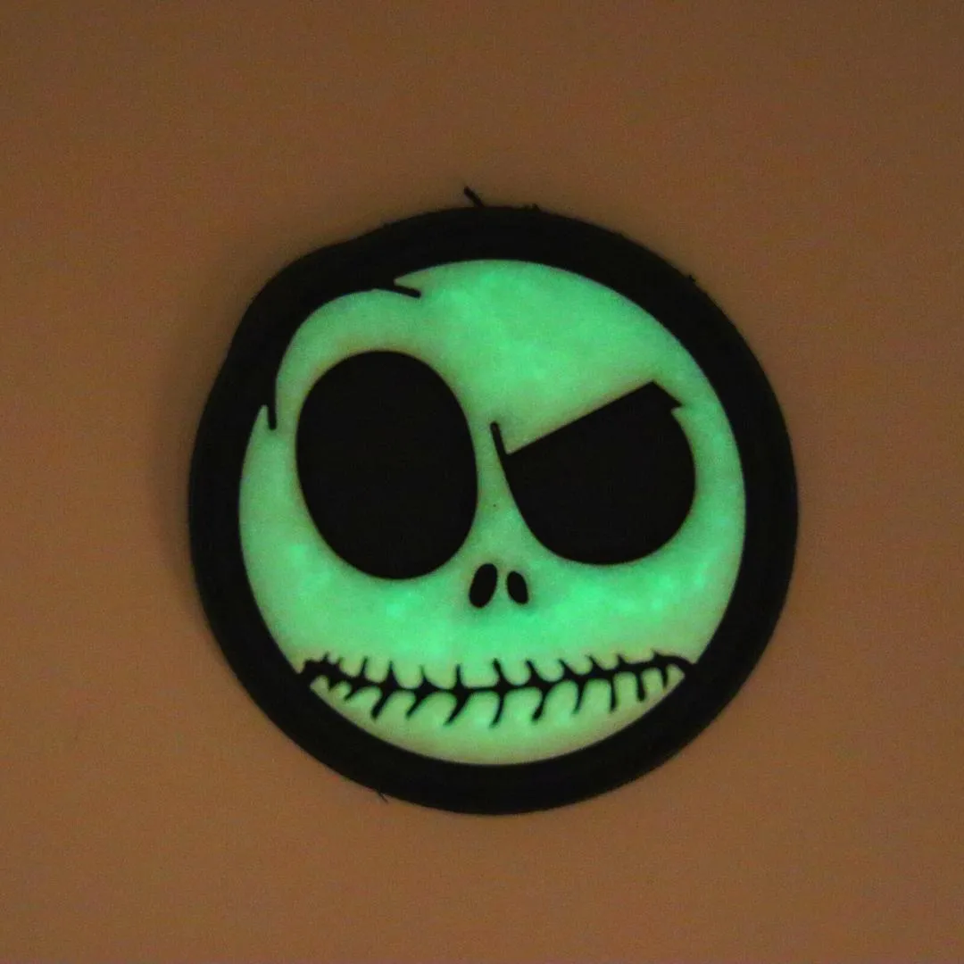 Jack Skellington - Glow in the Dark Velcro Patch