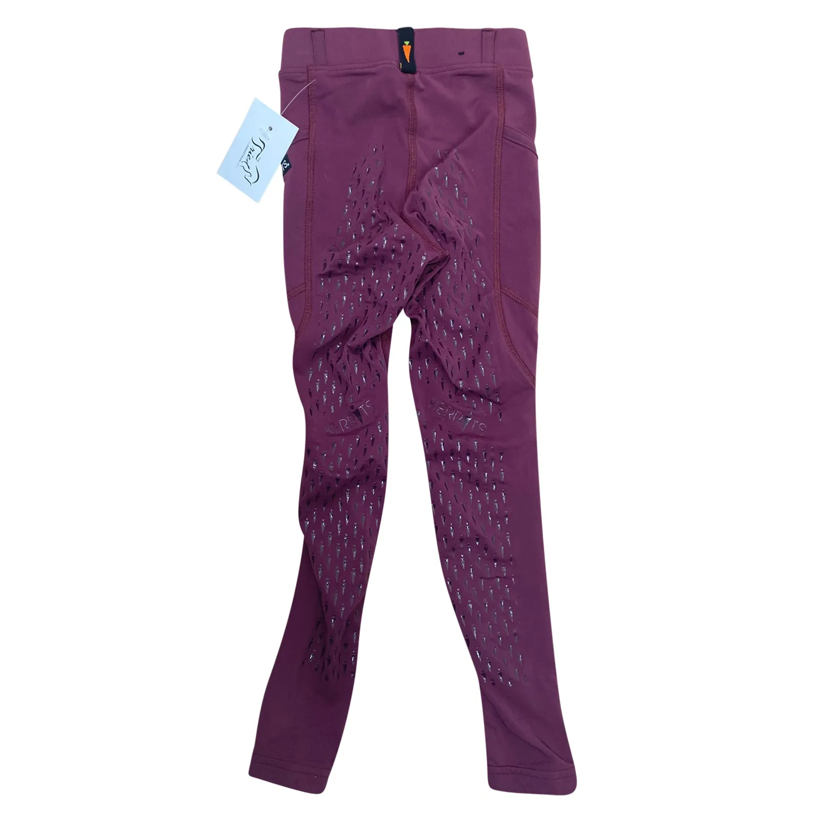 Kerrits Kids 'IceFil' Full Seat Tech Tight in Raisin  - Children's XL