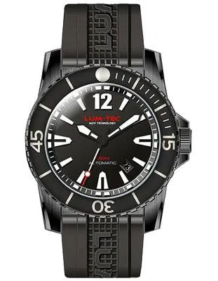 Lum-Tec Mens 300M Automatic Dive Watch - 45mm Case - Titanium Carbide PVD