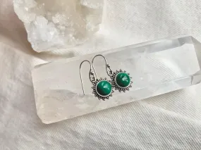 Malachite Sole Earrings