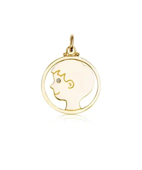 Medium Boy Pendant, Diamond