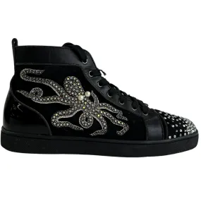 Men's Rantus Crystal Octopus High Trainers Black Size EU 43.5 / UK 9.5