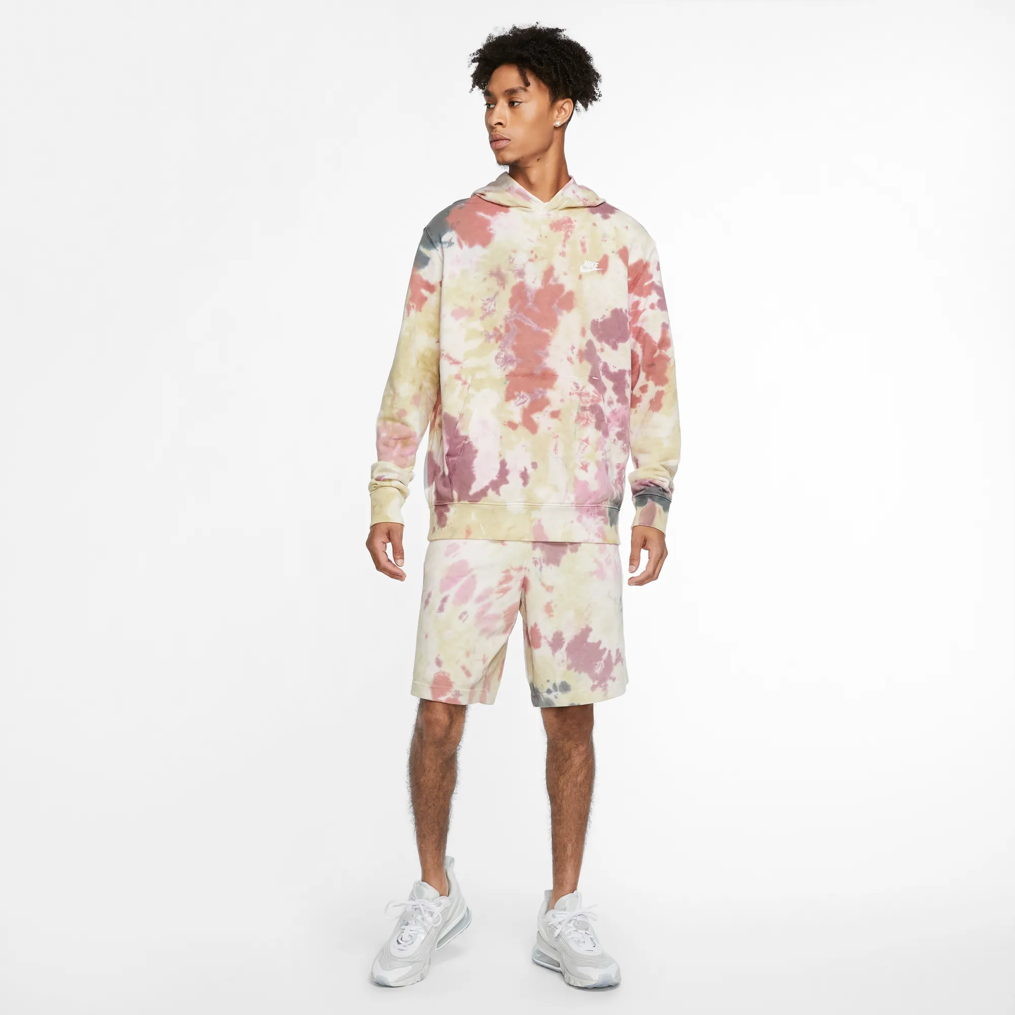 NIKE SPORTSWEAR TIE-DYE PULLOVER HOODIE