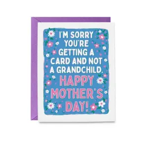 No Grandchildren Mother's Day Greeting Card