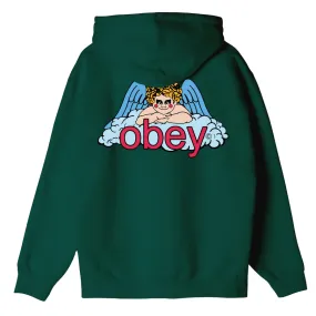 Obey hooded sweatshirt with full zip L'Angelo del Cielo 112853561 green