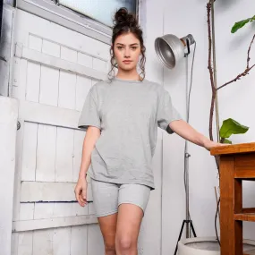 Organic Oversized T-shirt - Grey Marle MADE TO ORDER