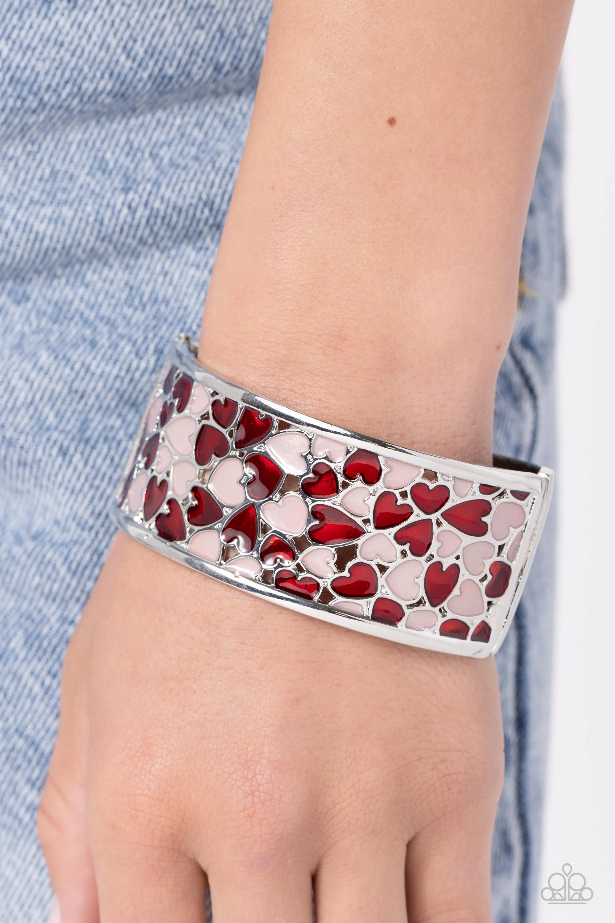 Paparazzi Penchant for Patterns Red Bracelet