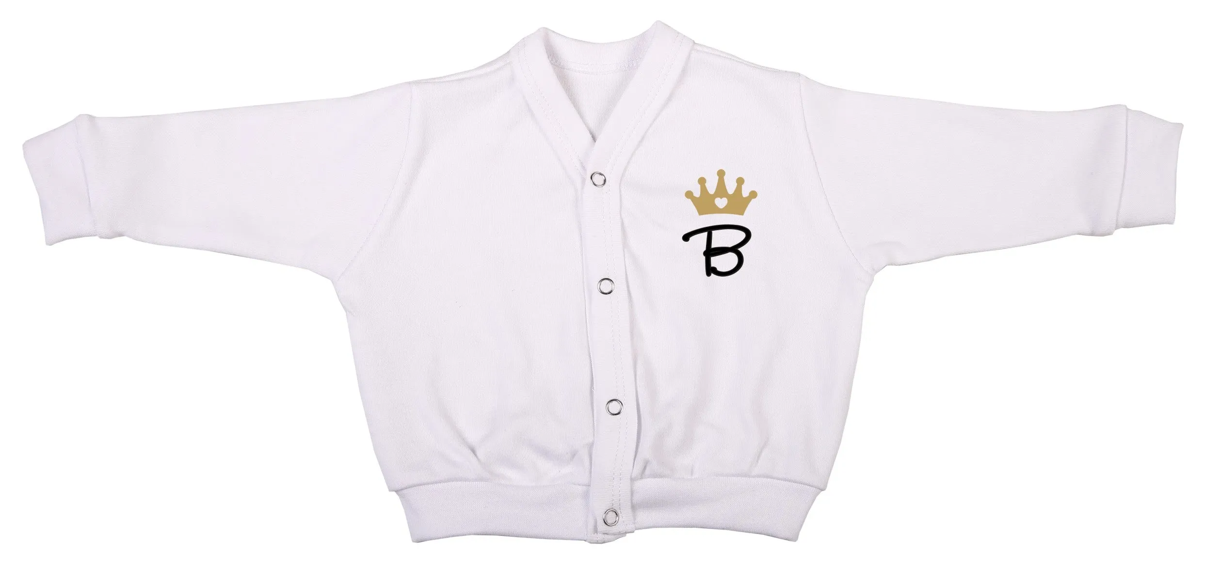 Personalised Initial Crown Cardigan