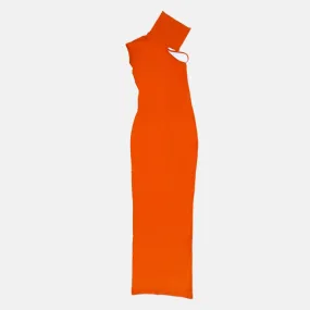 Pfeiffer Dress - Burnt Orange Viscose Jersey