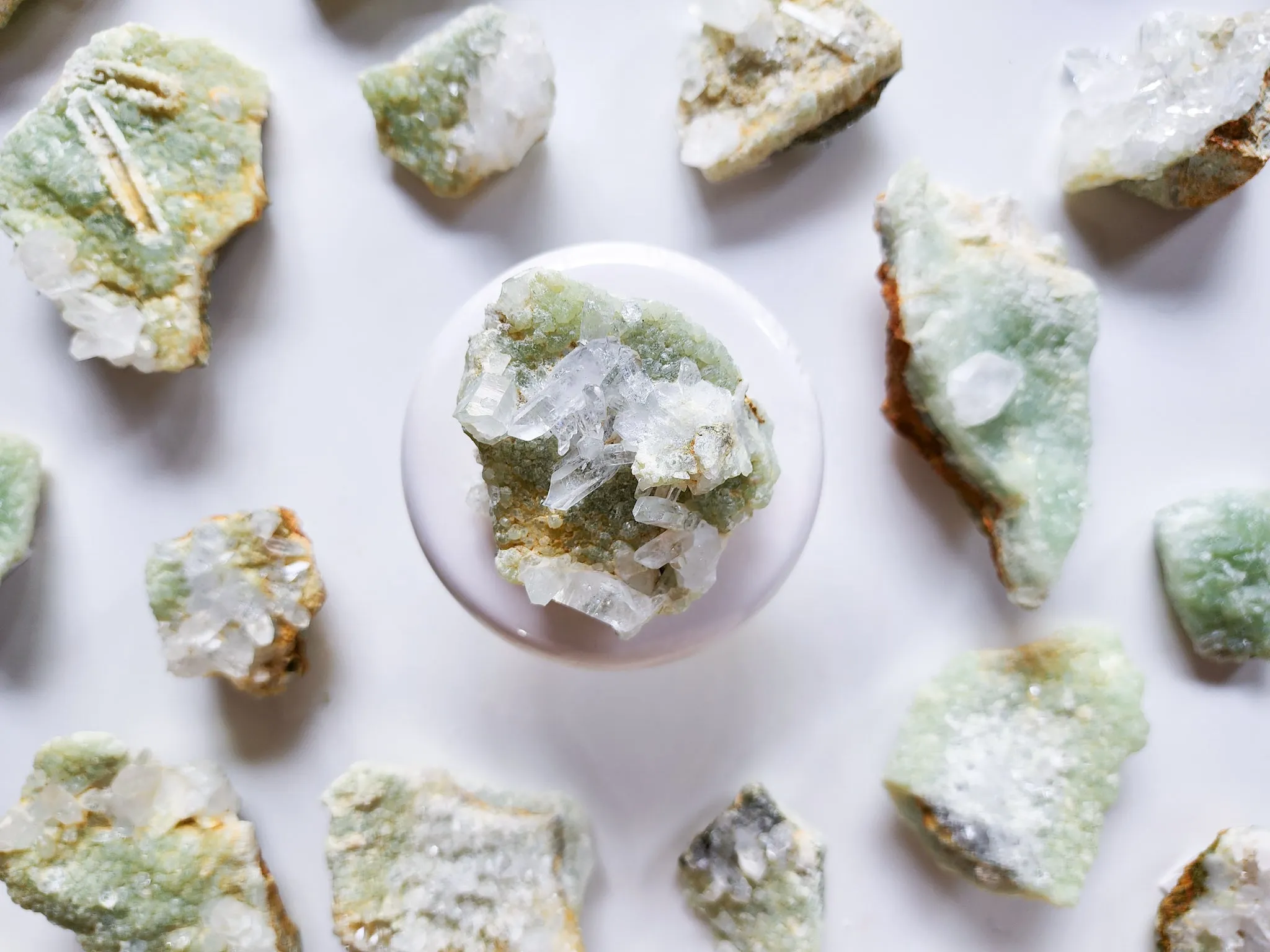 Prehnite with Quartz & Epidote || Pakistan