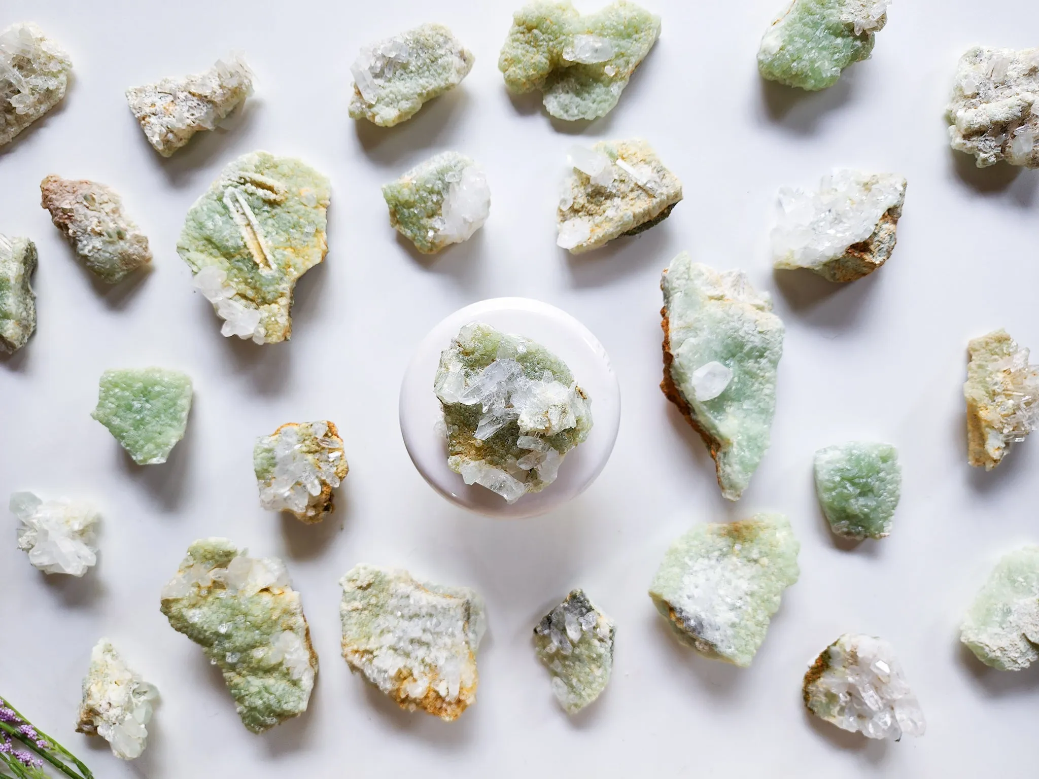 Prehnite with Quartz & Epidote || Pakistan