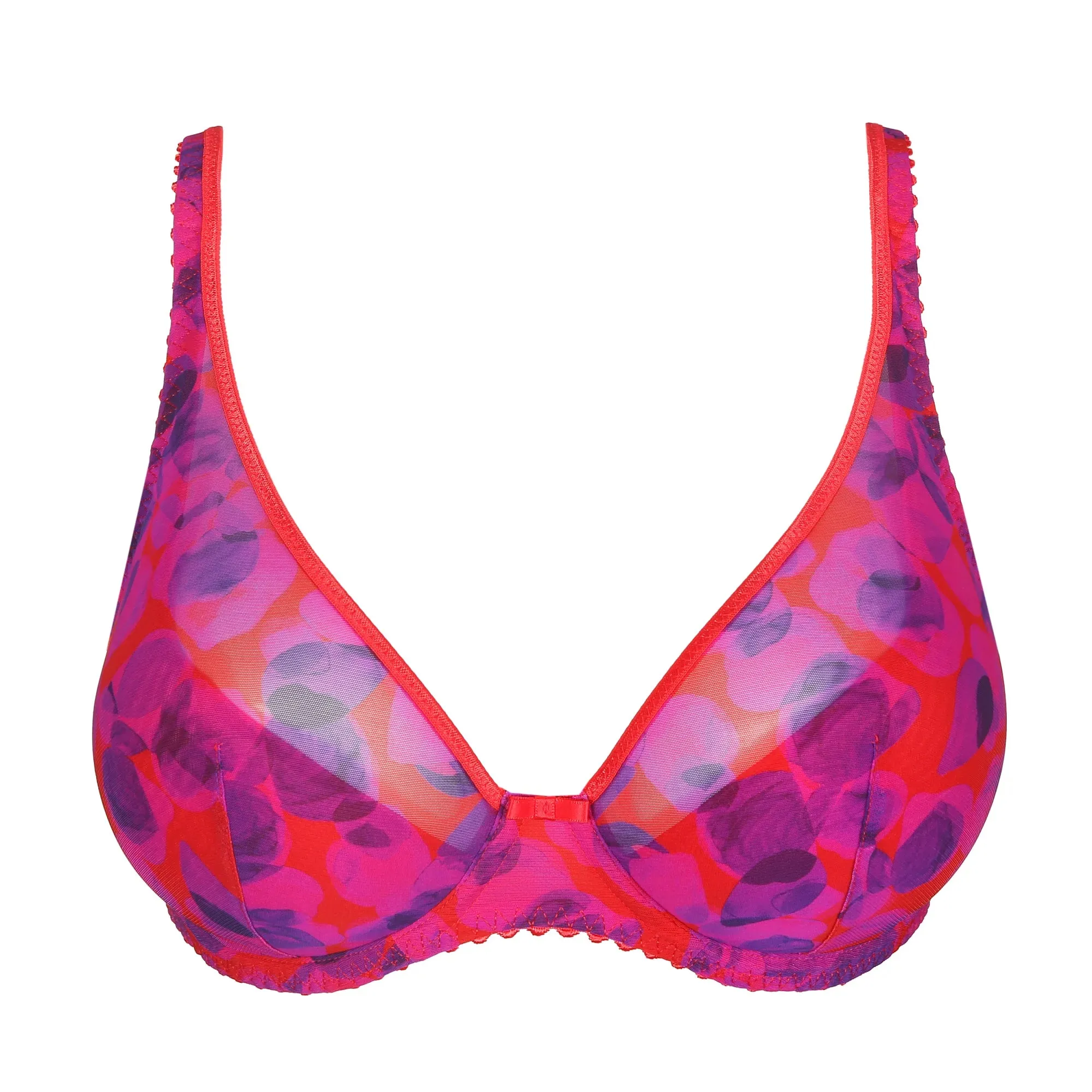 Prima Donna Twist Half Padded Plunge Bra-Fuchsia Pink