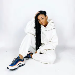 "C.L.U.B" CREAM SWEATSUIT BOTTOMS