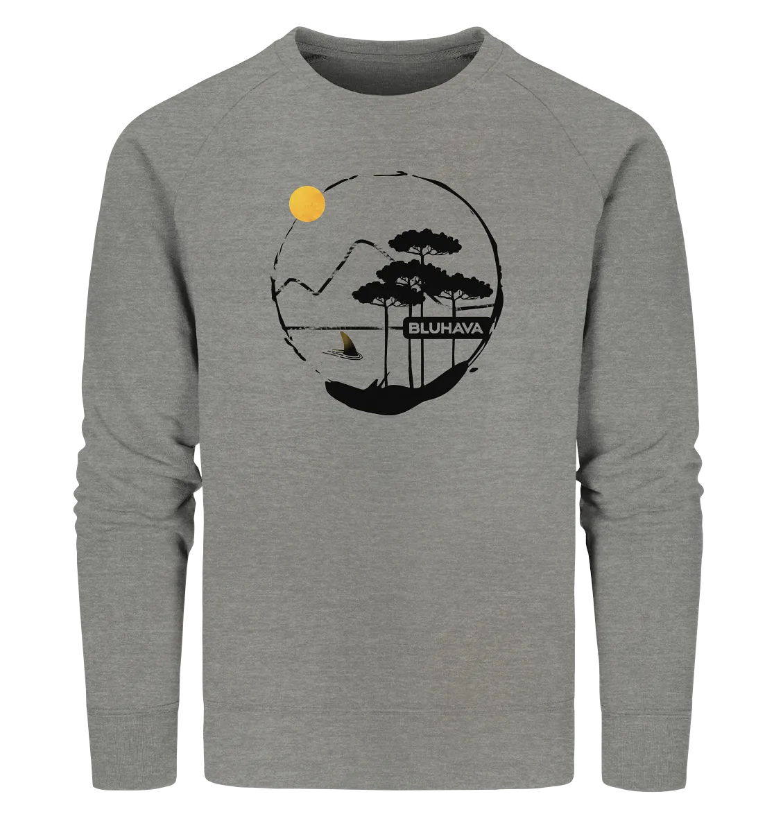 "GrungeLine Shark Pine" - Unisex Premium Organic Sweatshirt