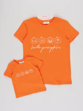 "Hello Pumpkin" Family Jack-O-Lantern Shirt