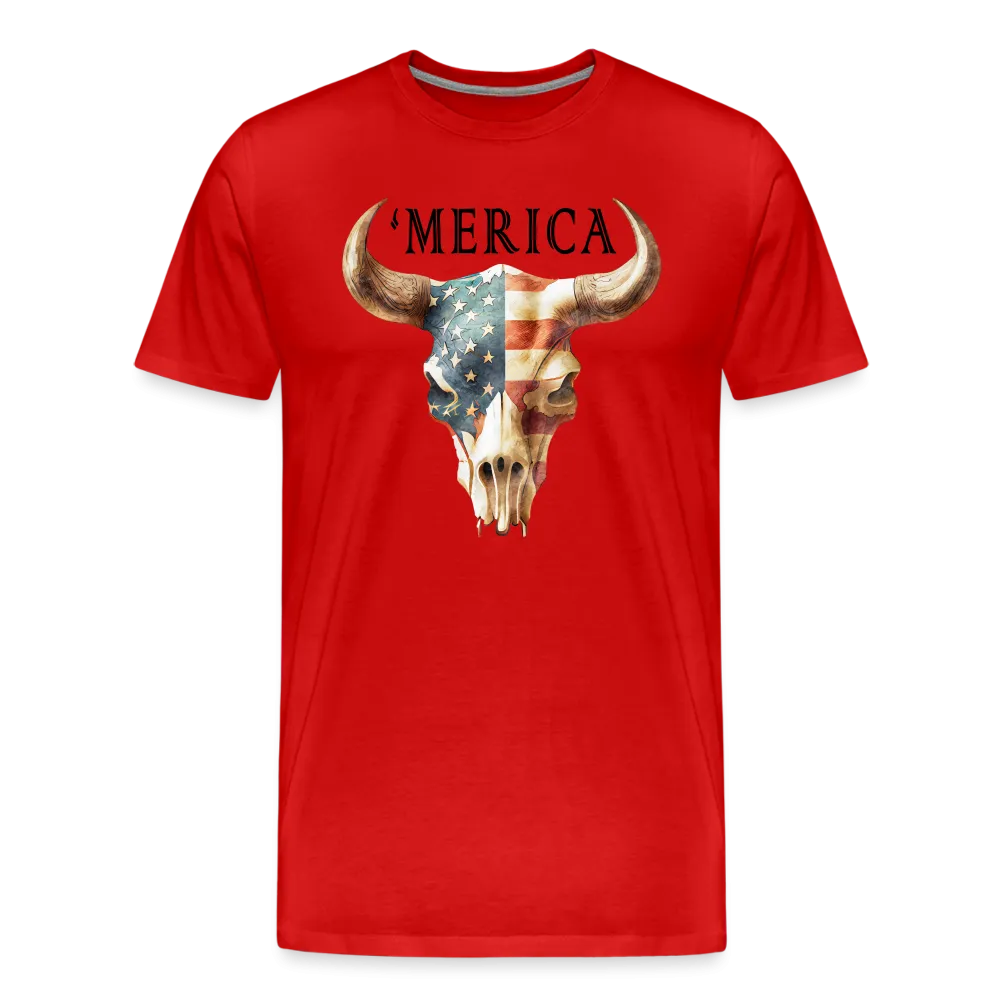 "Merica Moo-stique" - Bold Men's Premium 4th of July T-Shirt