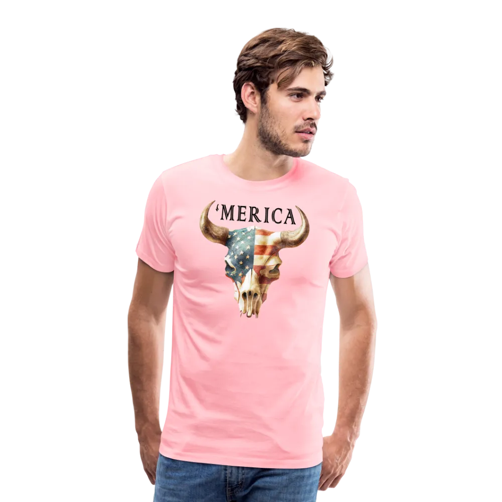 "Merica Moo-stique" - Bold Men's Premium 4th of July T-Shirt