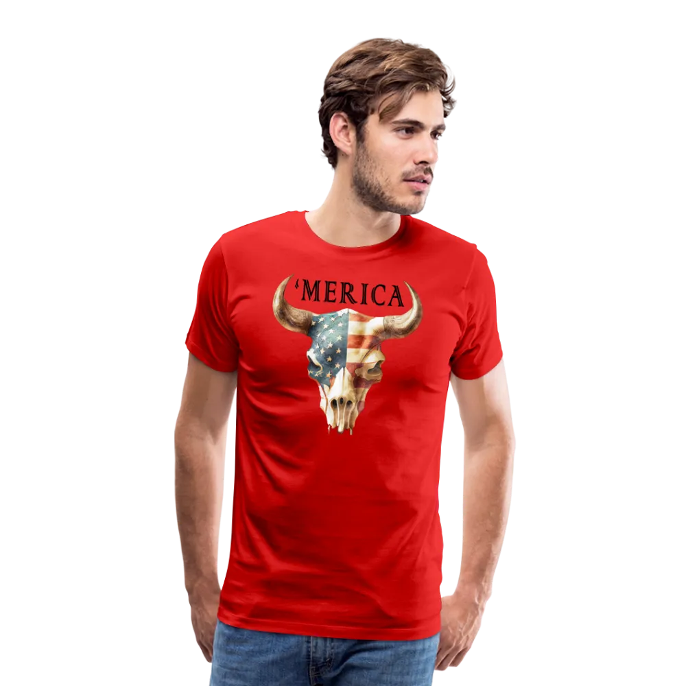 "Merica Moo-stique" - Bold Men's Premium 4th of July T-Shirt