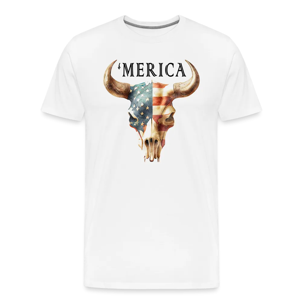 "Merica Moo-stique" - Bold Men's Premium 4th of July T-Shirt